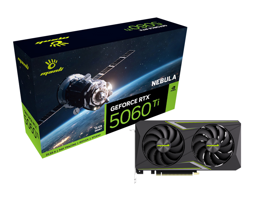 Manli Nebula GeForce RTX 5060  - Triple Fan Gaming Graphics Card 16Gb のレビューと価格